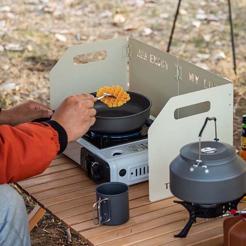 Windproof Stove Wind Shield Lightweight Cooker Wind Protection Cookware Windshield  Camping