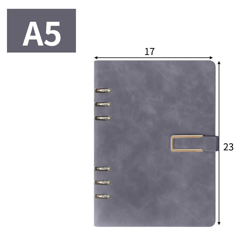 A5 Binder Pu Leather Notebook Business Stationery Gift Set Office Customized Logo Journal Notebooks for Students