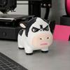 Dairy Cattle Statue 3D Printed Cow Figurine, Cartoon for Desk Decor, Mini Animal Sculpture Home Office, Gift Lovers PLA Decoration