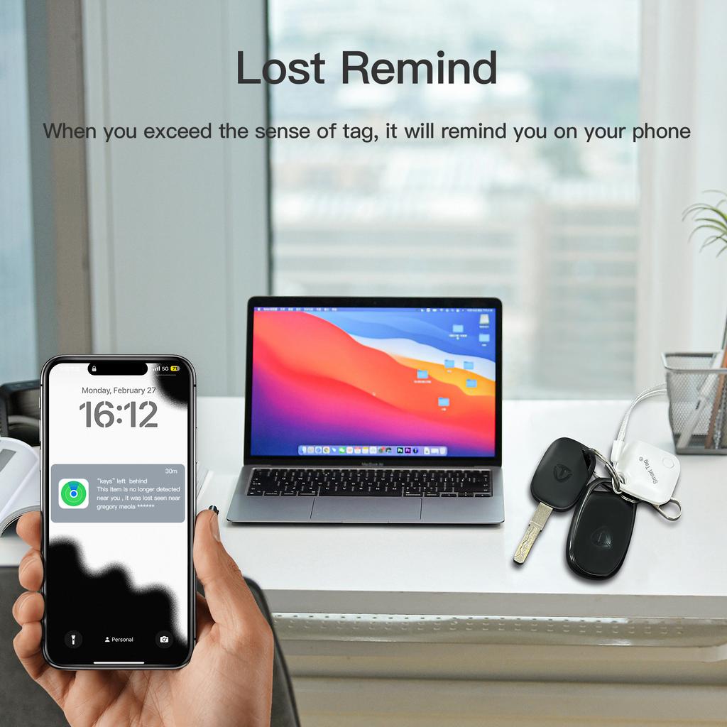 Etichetă inteligentă Bluetooth Poziționare globală prin intermediul aplicației Apple Find My Tracker Căutare distanță lungă Cheie Geantă copil Localizator bicicletă