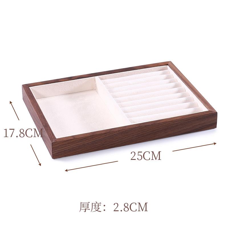 Walnut Jewelry Display Stand Combination Set Jewelry Display Ring Jewelry Look Pallet Necklace Display Model Stand