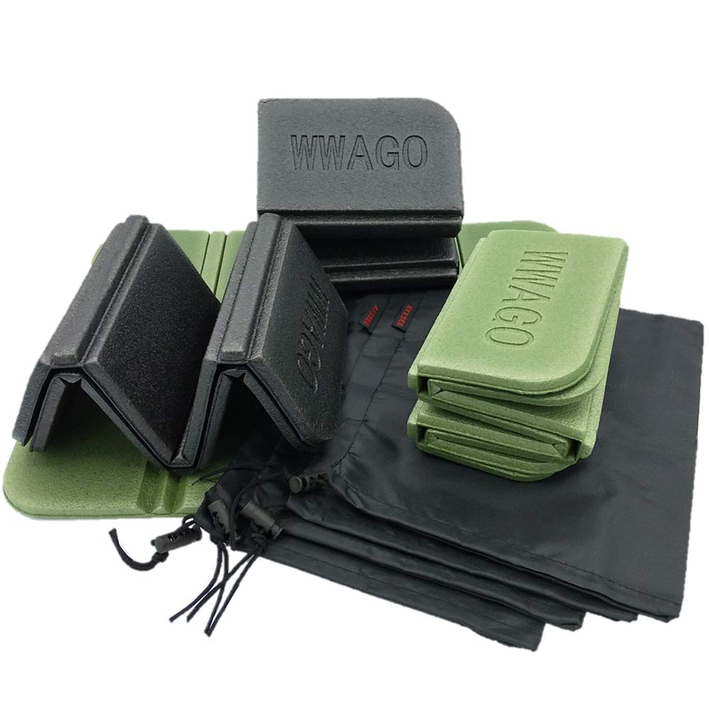 

GoodKuru Коврик для сауны Набор из 4 штук с хранением Товары для досуга в сауне Сумка цвета хаки, Складной, Легкий, Компактный, Водонепроницаемый, (черный (2 куска), (2 куска))