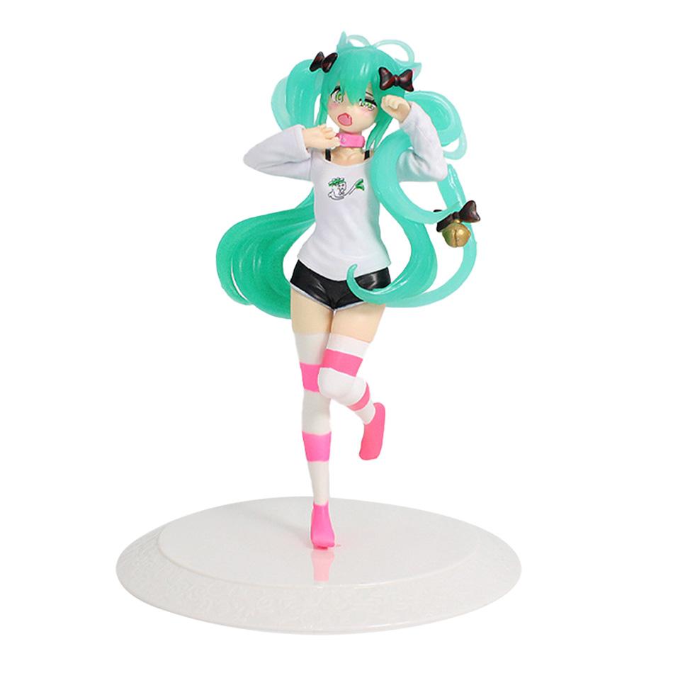 Anime Hatsune Miku Kawaii doll model cartoon cute tabletop decoration suitable for car dashboard holiday gift Entertaining Play Safe Kid Friendly Fun