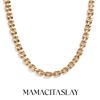 MamacitaSlay Cool Street Geometric Rectangular Handmade Chain One Piece Necklaces for Women Jewelry On the Neck Decoration