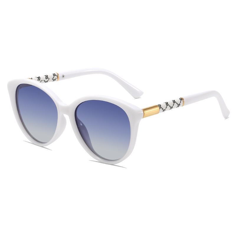 New women's polarized sunglasses, UV-proof driving cat eye glasses, European and American fashion retro sunglasses