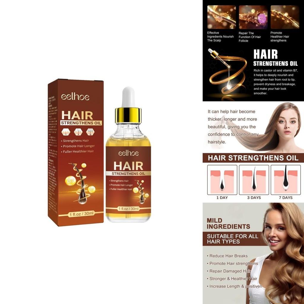 Eelhoe Castor Oil Hair Thickening Essential Oil For Nourishing Scalp Preventing Hair Loss