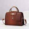 Bright leather stone pattern small square bag PU women's bag solid color handbag crossbody bag shoulder bag