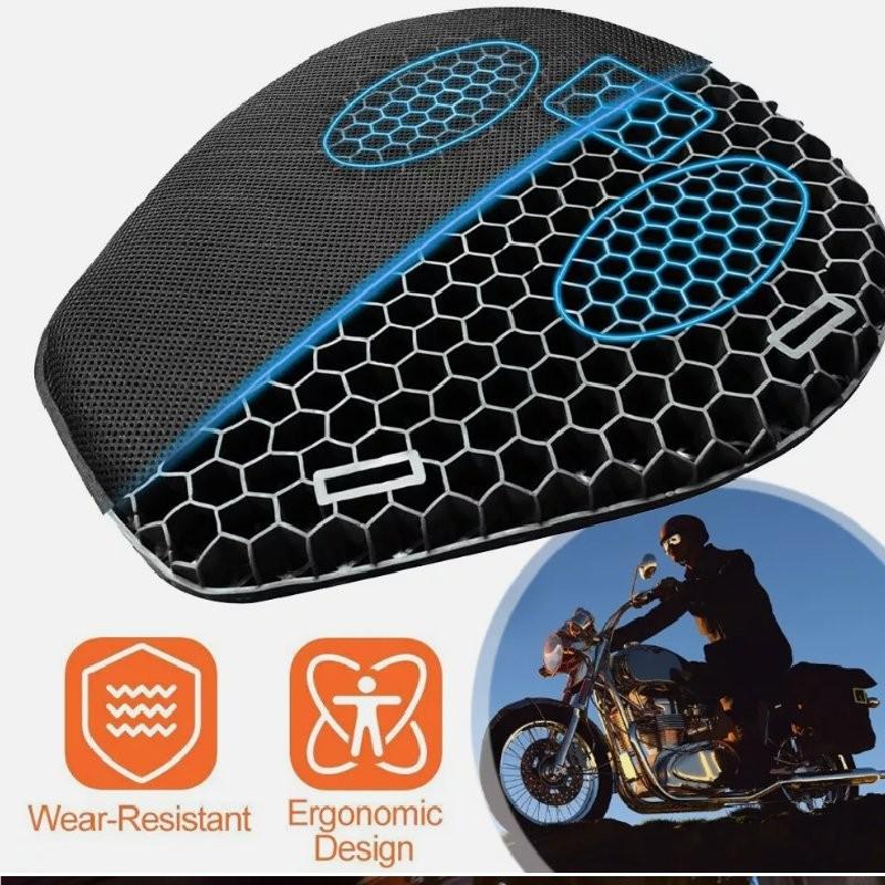 Premium Breathable Motorcycle Seat Cushion With Shock Absorption And Uv Protection Features For All Seasons Use
