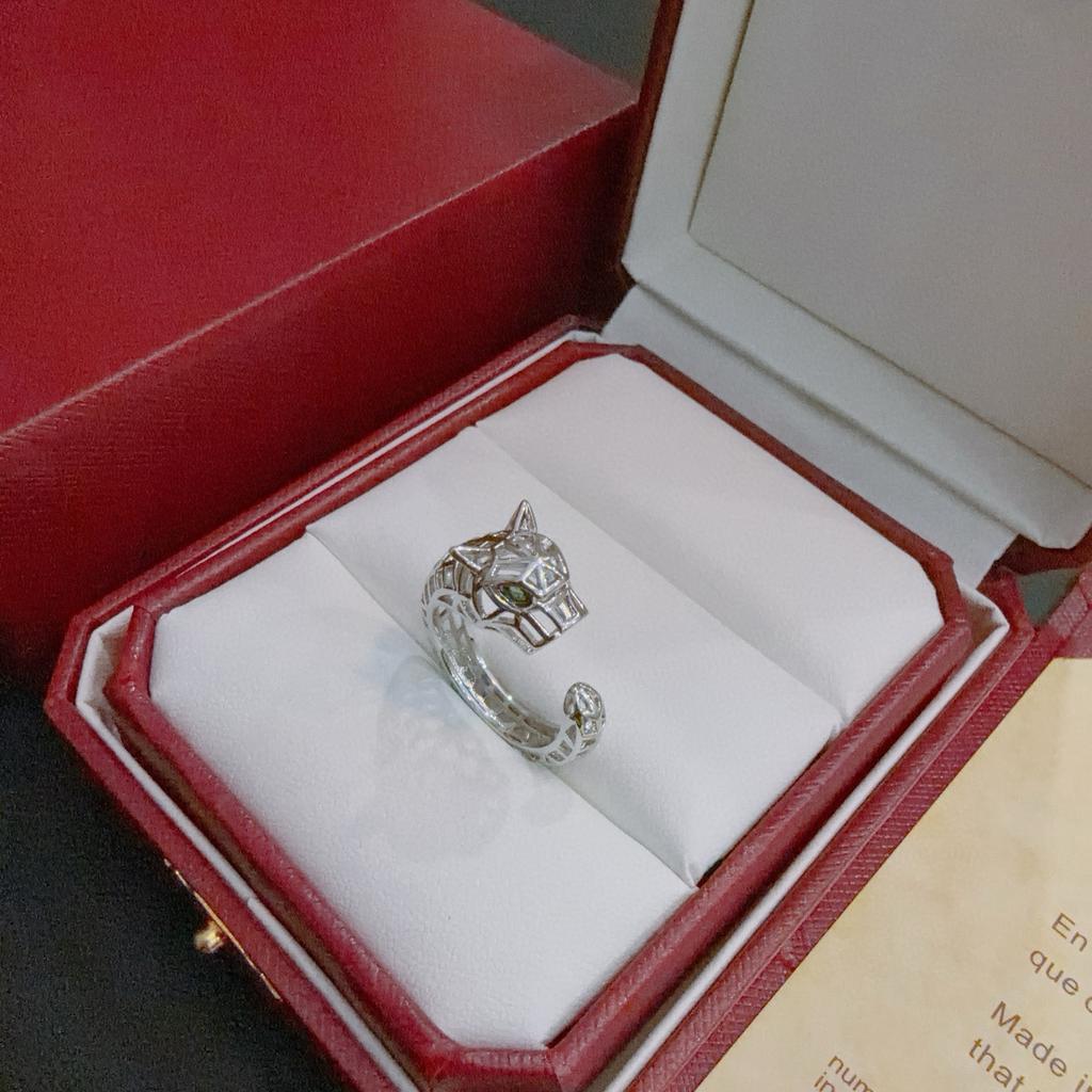 Hochwertige Version Zweifarbiger Leopard Hohl-Ring für den täglichen Gebrauch Exquisite Handwerkskunst für Männer und Frauen Geschenke für Männer und Frauen Geburtstagsgeschenk