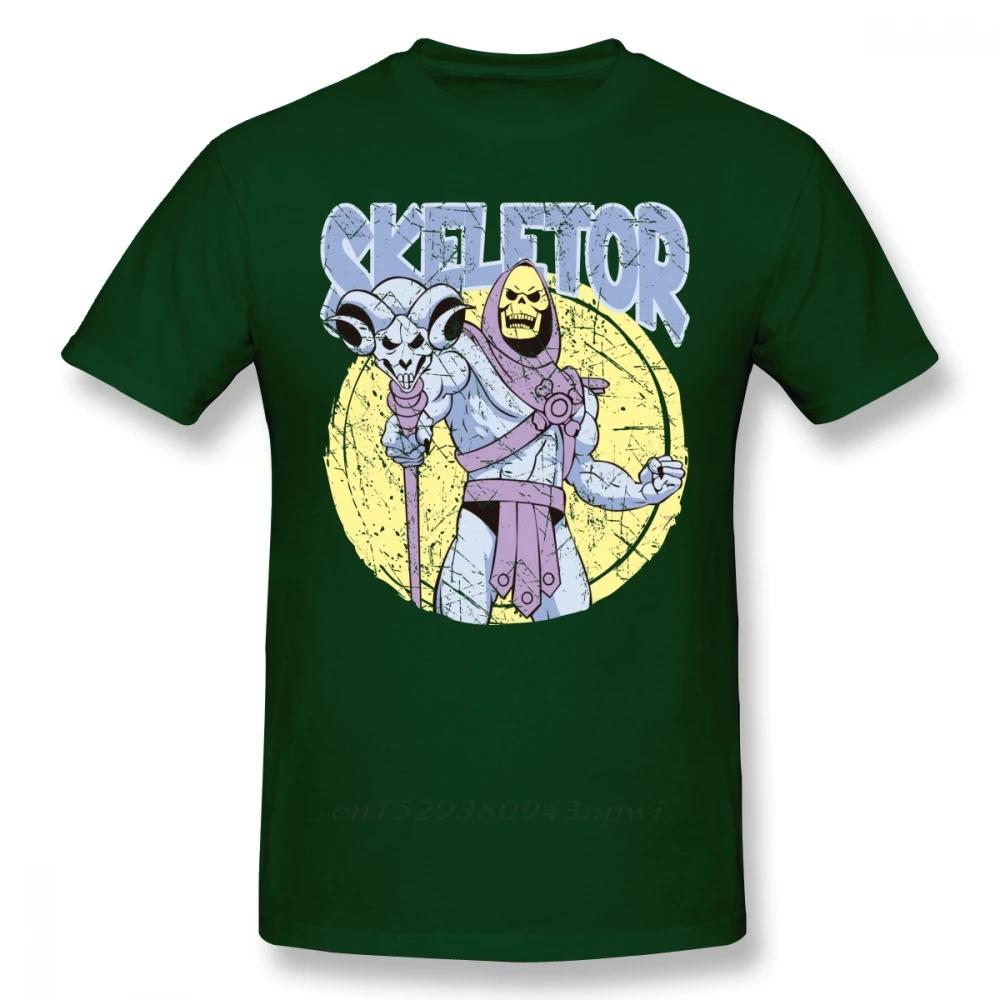 SKELETOR T-shirt SKELETOR T-shirt Korte Mouw Grappig T-shirt Grafisch Mannen Strand Katoenen T-shirt Jongens Punk Designer Streetwear