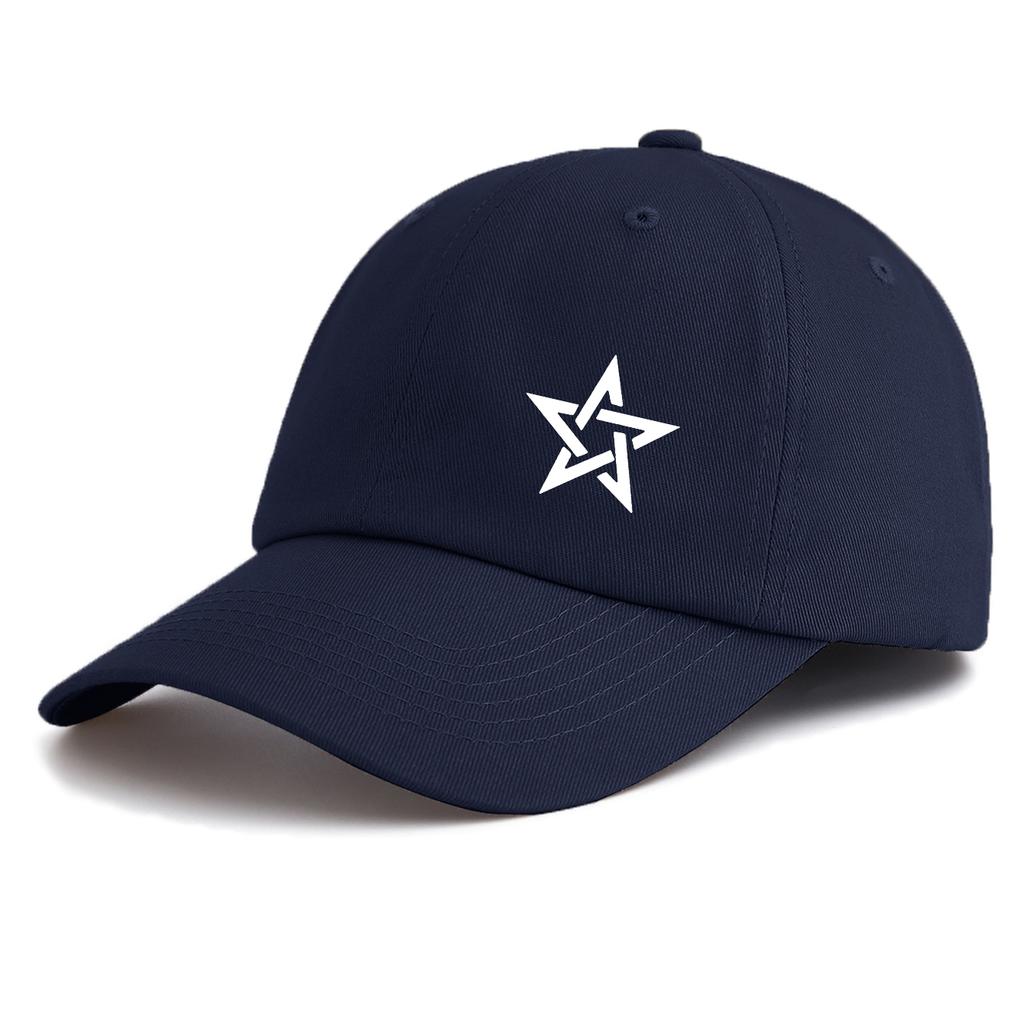 1pc Star Print  Baseball Cap for Adults,  Minimalist Retro Style Casual Soft Adjustable Dad Hat, Perfect As Gift