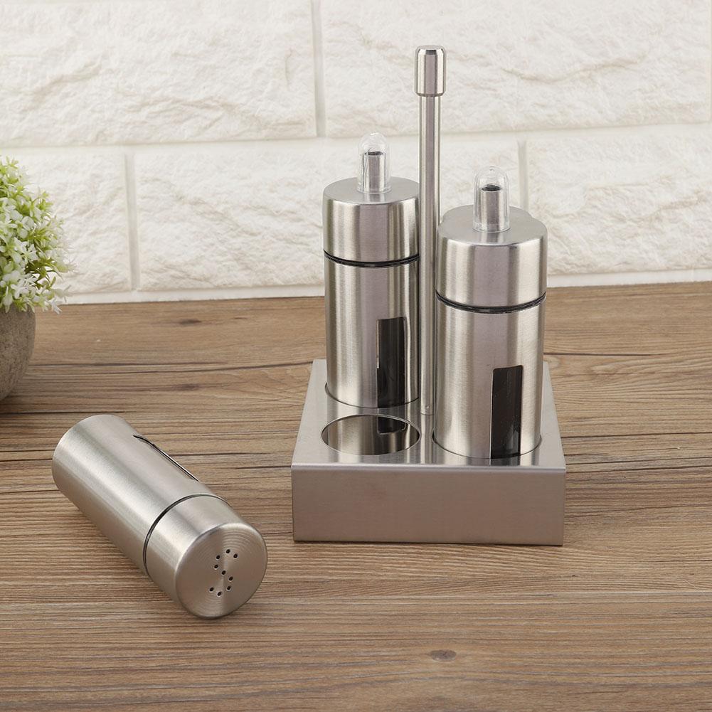 Edelstahl Salz Pfeffer Gewürz Würzmittel Flaschenset Würzebehälter