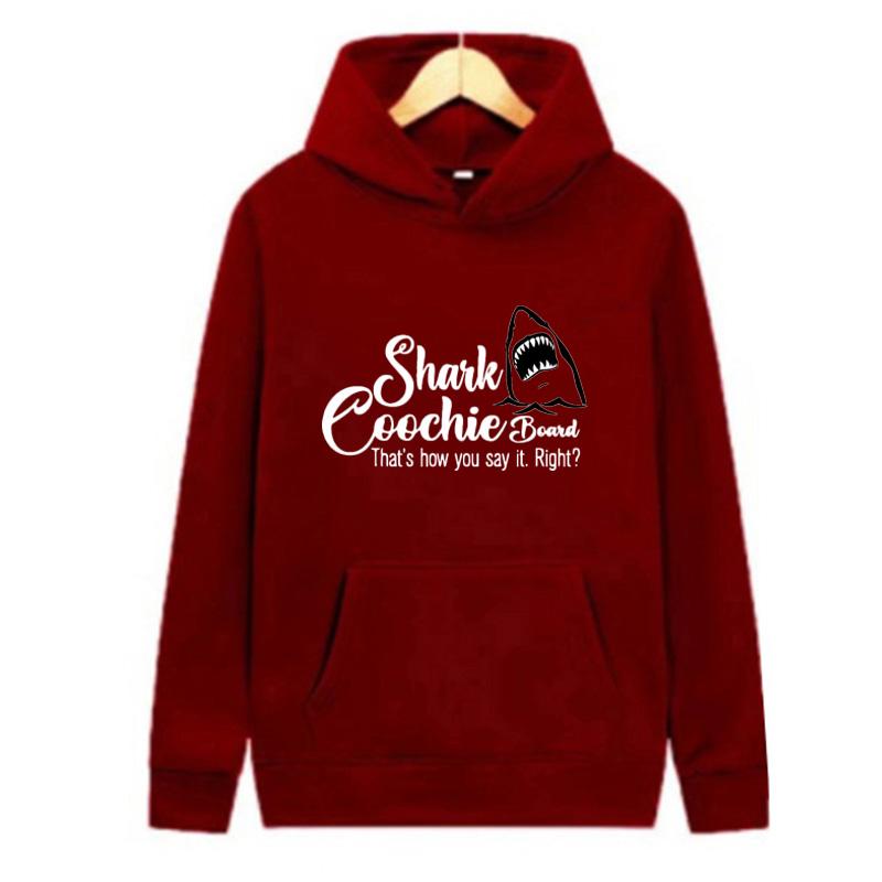 Autumn and Winter New Personalized Shalk Coochile Boald Printed Clothing Men and Women Hoodie Lovers Pullover Jogging Sports Hoodie