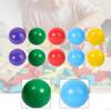 10 Stück Holzkugeln Lernmaterialien 4,5 cm Farbsortierspiel Zählspielzeug für Jungen Mädchen