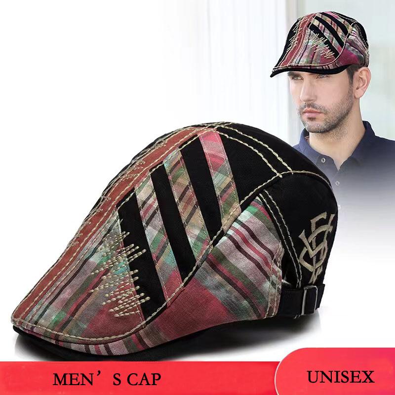 Luxury Baseball Cap Men Original Design Hat Adjustable Breathable Headwear Women Patchwork Artist Beret Casquette Male Female