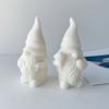 Gnome Candle Silicone Mould Cute Valentines Heart Dwarf Plaster Silicone Mold Old Man Ornaments Mold for DIY Crafts