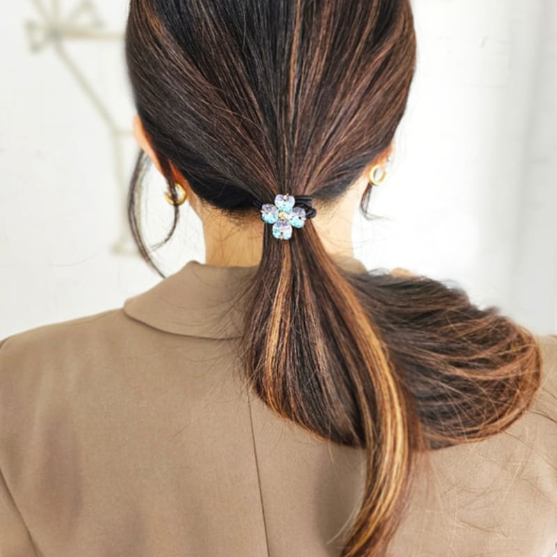 

RACOHA Lovely Austria crystal flower Hair string (Austrian crystal hair tie) lemon yellow