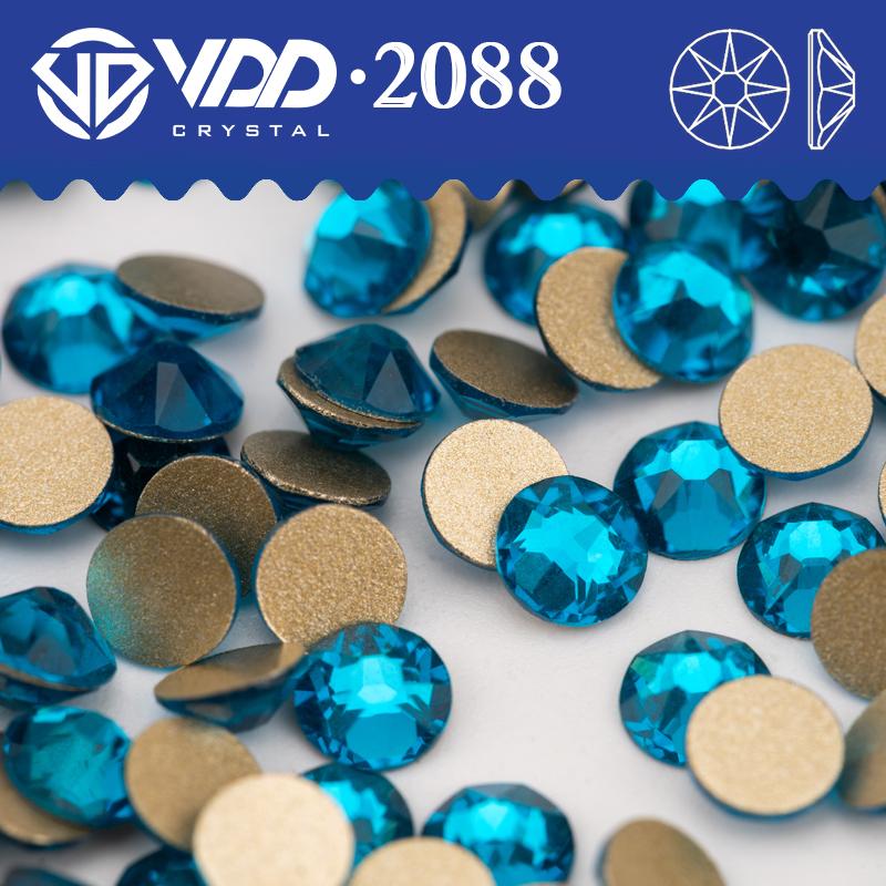 VDD SS16-SS30 High Quality 2088 Rhinestones Crystal Flatback 8 Big 8 Small 16cut Stones for DIY Crafts Nail Art Decoration