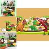 40pcs Dino Paradise Building Blocks Set Lightweight And Durable For Safe Play