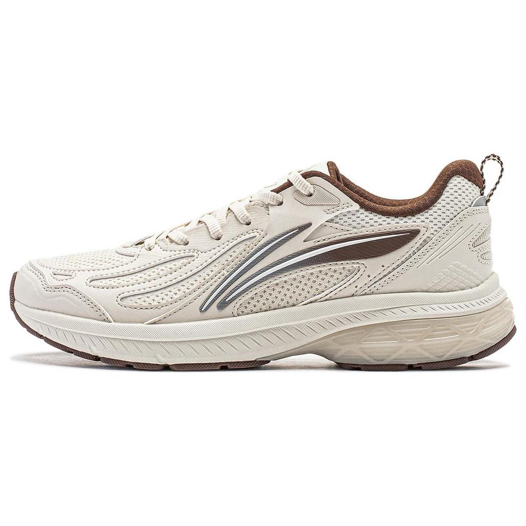 Li Ning Fuyiao V2 Lightweight High Resilience Shock Absorption Non-Slip Wear-Resistant Low-Top Running Shoes Women sneaker Pearl-White ARXT022-3