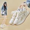 New Spring Casual Comfortable Sneakers Simple Thick Soled Height Increasing Shoes Fashionable Versatile Women's Shoes
