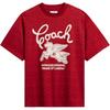 FW24 Short Sleeve Pattern Cotton T-Shirt Unisex T-Shirts Red CX313-XKH