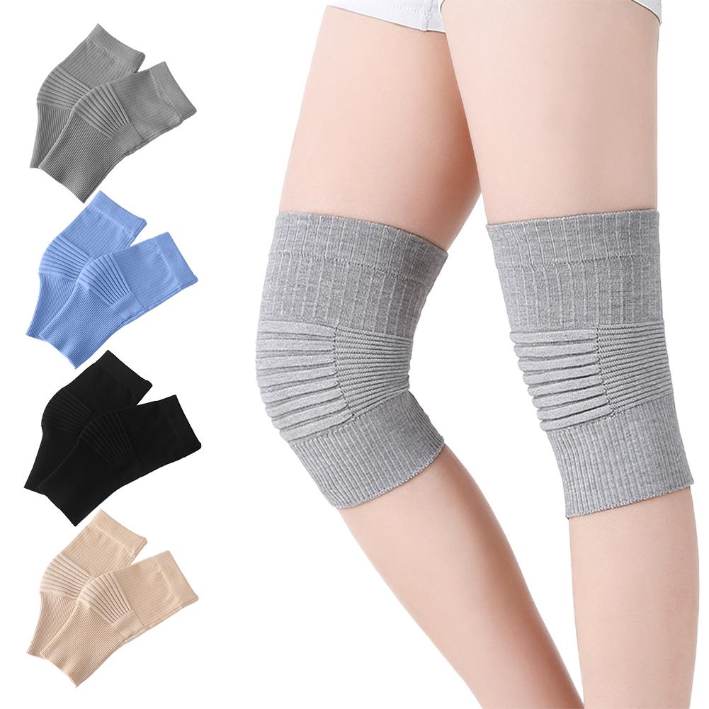 Elastic Cotton Knee Warmers for Women Men Breathable Leg Warmer Knee Brace Pad Leg Compression Sleeve for Cycling Running Sports