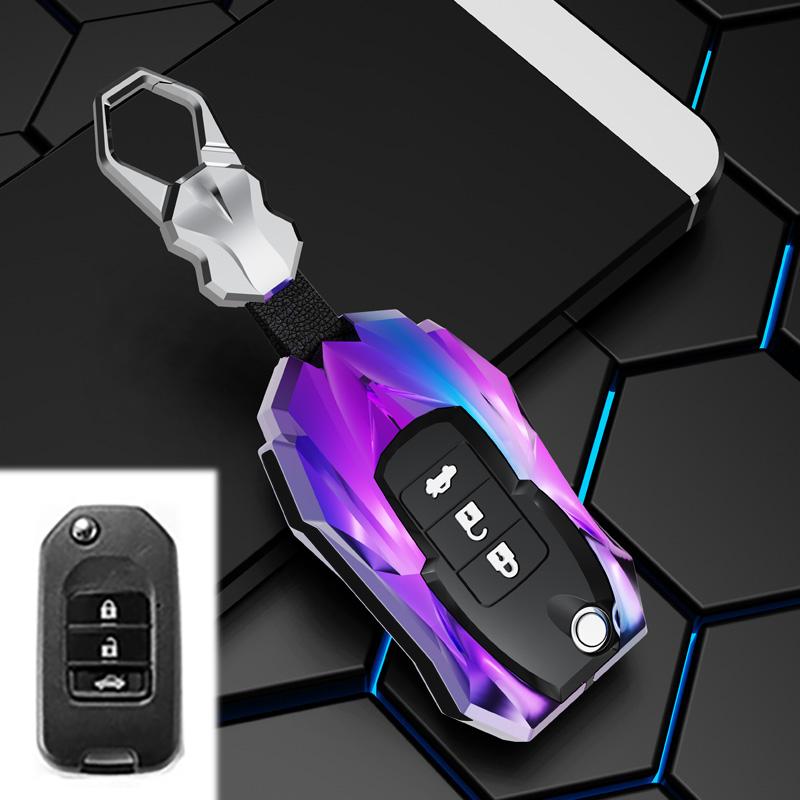 Zinc Alloy Car Key Case Cover for Honda CivIc HRV CRV XRV Crider Odyssey Fit Freed 2015 - 2018