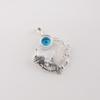 Swiss Blue Topaz Gemstone 925 Sterling Silver Jewelry Handcrafted Pendant 1.43" CP-38-8