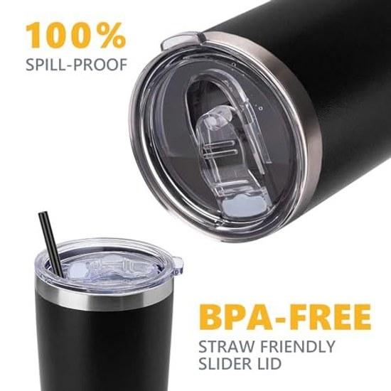 Reusable replacement lid 2-pack Yeti tumbler similar diameter 3.2 inches spill-resistant 20 10 ounces AICMEI Lid-20OZ