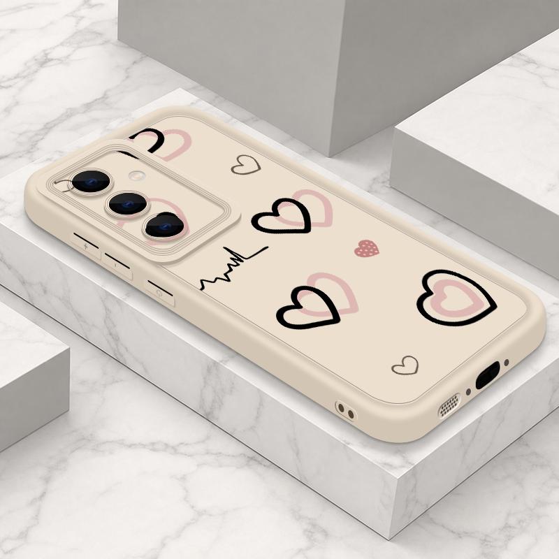 Colorful Love Heart Case For Samsung S26 S25 Ultra S24 S23 S22 S21 FE A18 A54 A55 A16 A26 A36 A56 A17 A27 A37 A57 5G Shockproof Bumper Cover