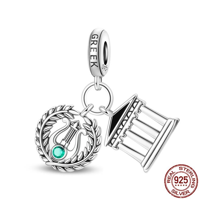 Winter Series Ski Polar Bear Snowman Charms Fit Original Bracelet DIY Jewelry Making Women Gift 100% 925 Silver