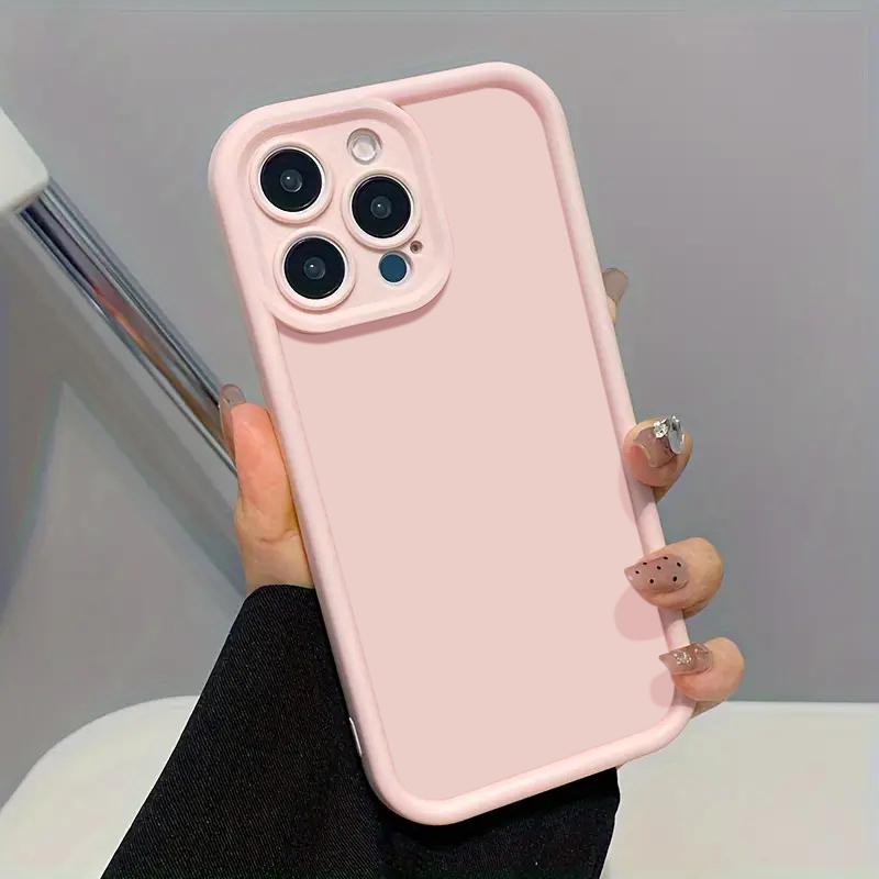 Shockproof Soft Silicone Cover Phone Case For For Iphone 16 promax 17 15 14 Pro Max 13 12 11 XS XR 7 8 Plus Candy Color Matte Funda