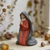 Mary Statue Small Tabletop Statue Craft Small Religious Sculpture For Bookcase Bookshelf Display Cabinet Dressing Table
