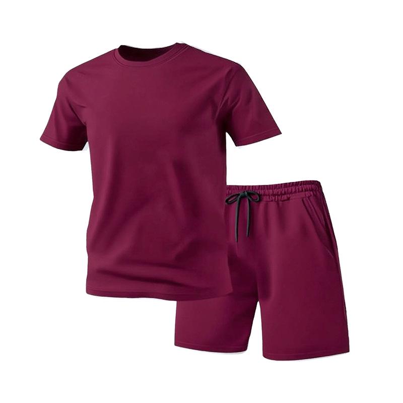 Men’s Summer 5-Point Shorts & Quick-Dry Breathable Sports Top Set