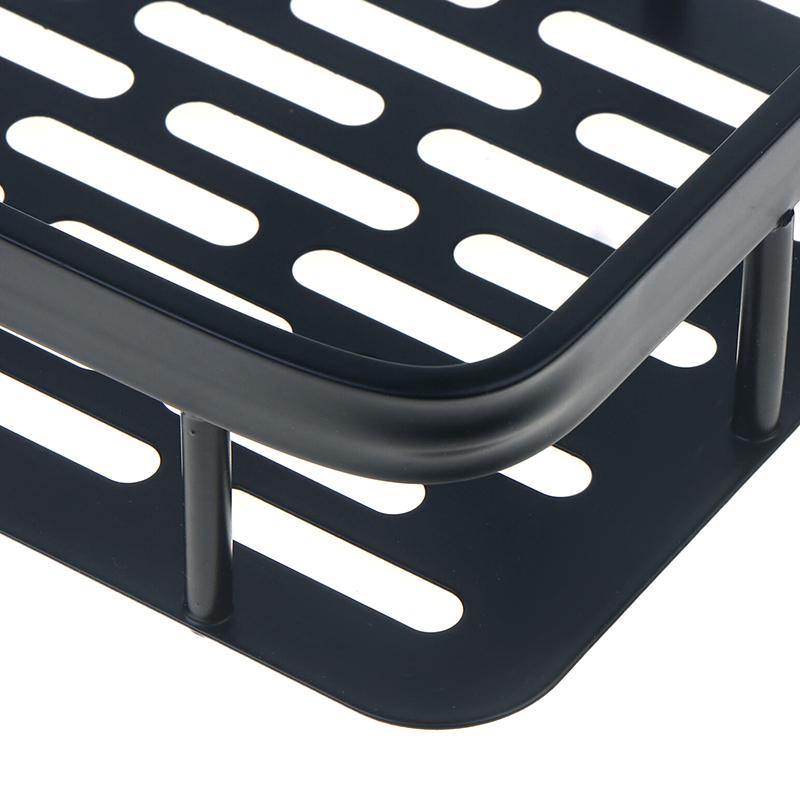 Wall Hanging Corner Single Layer Rectangular Bracket Wall Mounted Shower Shampoo Rack Bathroom Rack Towel Rack Bracket