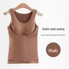 Women's Thermal Fleece Vest: Waist-Slimming Shapewear, No Bra Needed, Constant Temperature, Fleece-Lined, Thickened Underwear