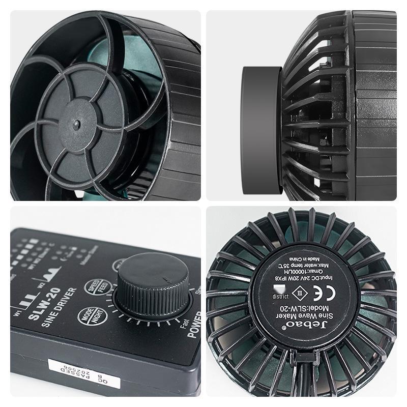 Jiebao SLW Aquarium Wavemaker Pump - Ultra-Quiet, Smart Flow Control, Frequency Conversion for Marine Tanks