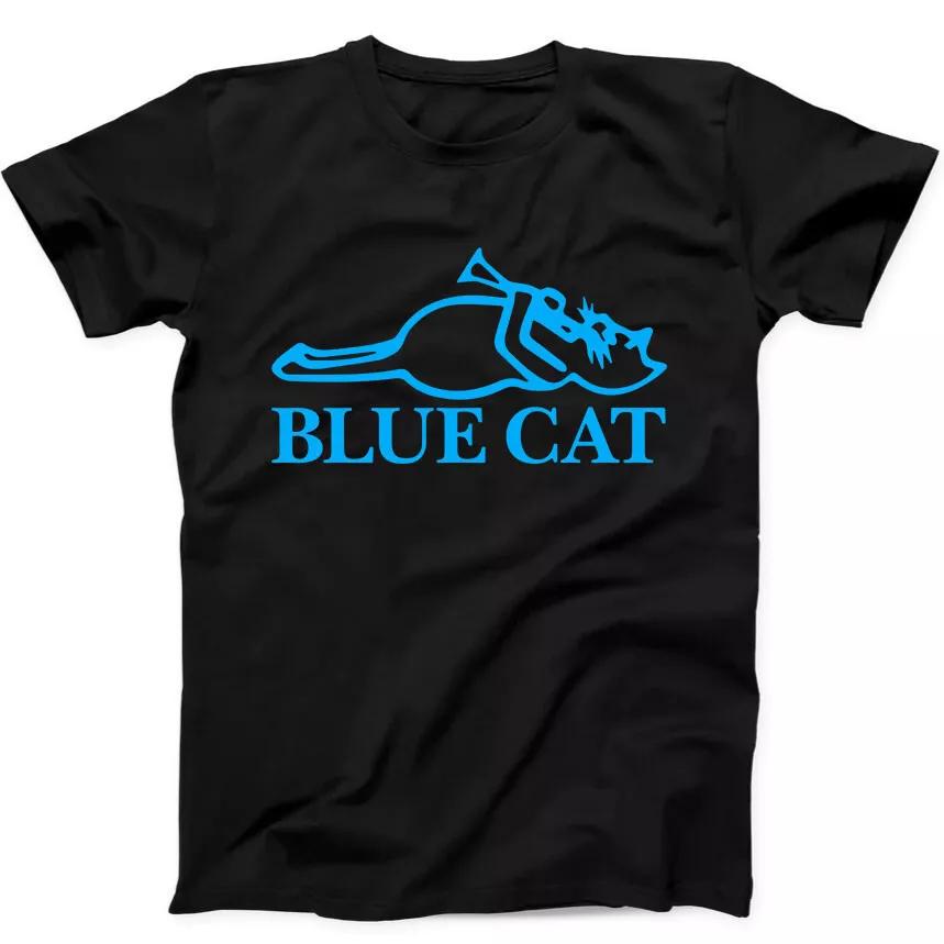 Blue Cat Records Best Seller Music Gift Black Tee T Shirt 355