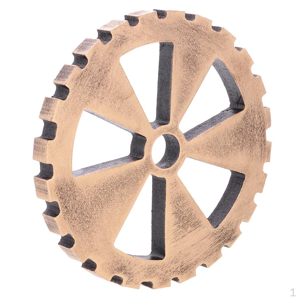 Crafts Retro Industrial Gear Door Sculpture