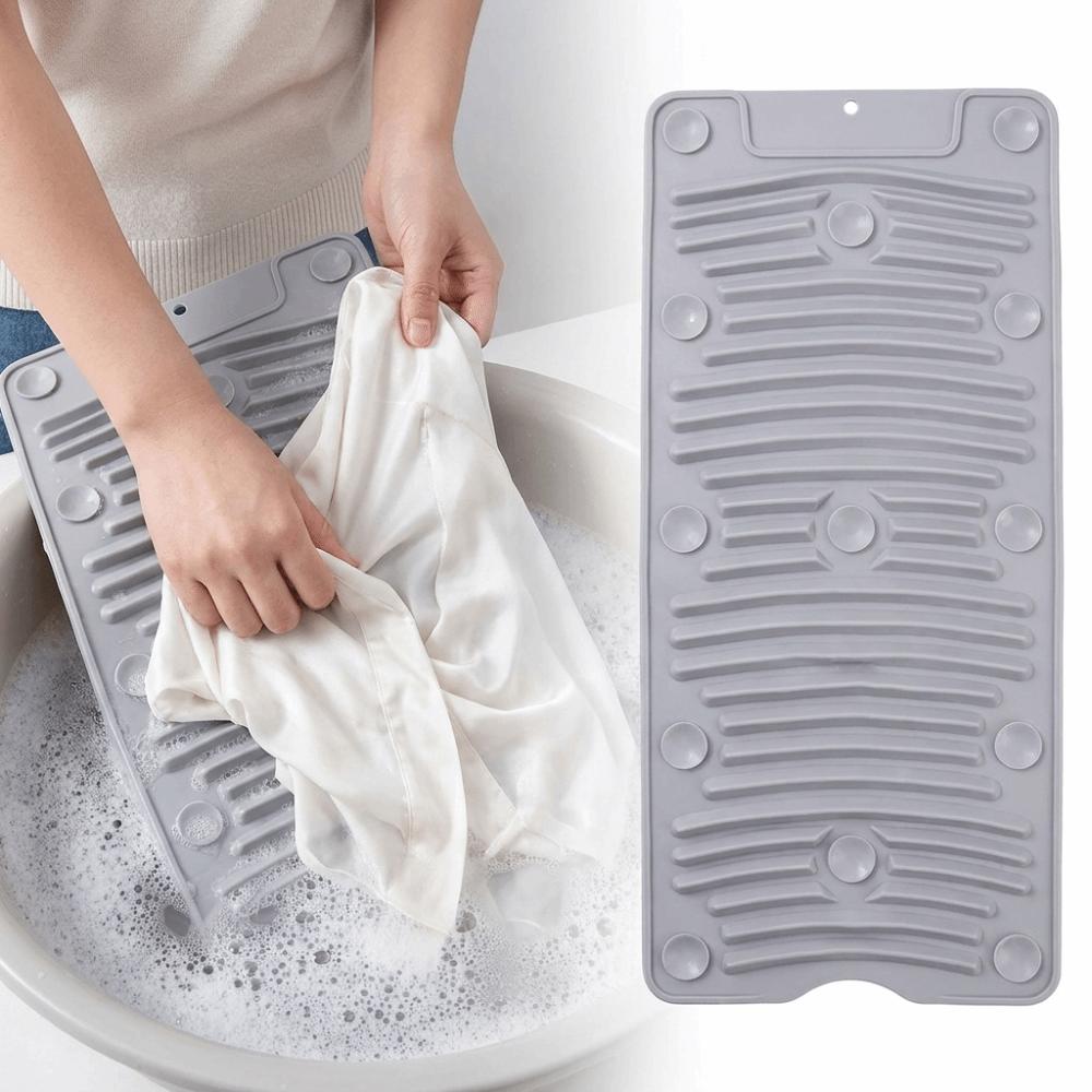 Foldable Design Laundry Washboard Suction Cups Scrubbing Board  Hand Washing Delicates