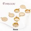 6/8/10mm Cabochon Base Tray Bezels Blank Setting For DIY Blank Pendant Trays Supplies For Jewelry Making Accessories