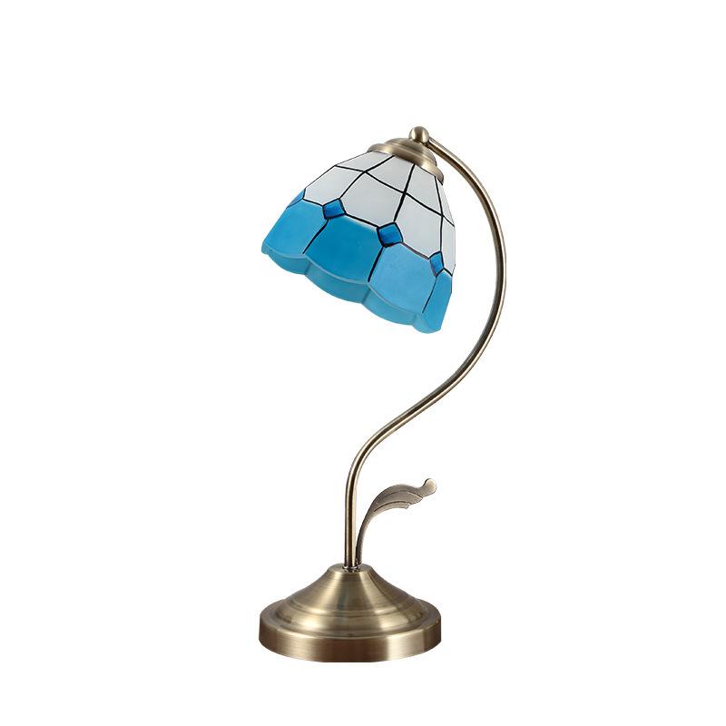 Retro European Mediterranean Bedside Lamp - Warm, Creative Decorative Lighting for Bedroom or Study