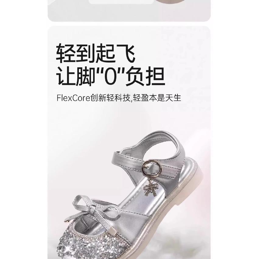 Girls Sandals Children's Princess Shoes Little Girls Crystal Shoes New Summer Soft Bottom Non-Slip Baby Girl Beach Shoes