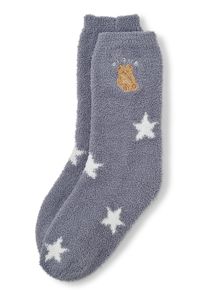 

Звезда Жаккардовый Медведь Сагара Носки PWGS244722 NVY [Gelato Pique] Женские