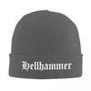 2025 New Hellhammer Rates Knitted Hat For WoUnisex Unisex Beanie Winter Hat Death Retro 80s Warm Cap