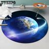 Decorative Carpet Cartoon Printed Area Rugs Round Carpet for Living Room Floor Mat Anti-Slip Mat