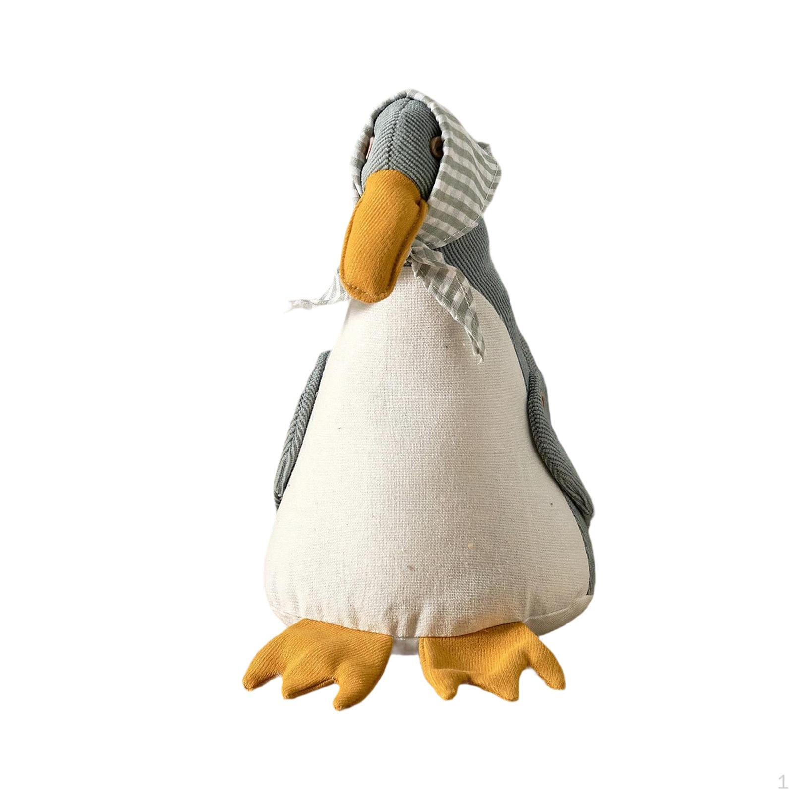 

Decorative Door Stopper Animal Doorstop Floor Wall Protector Heavy Duty for Home Soft Duck Shape