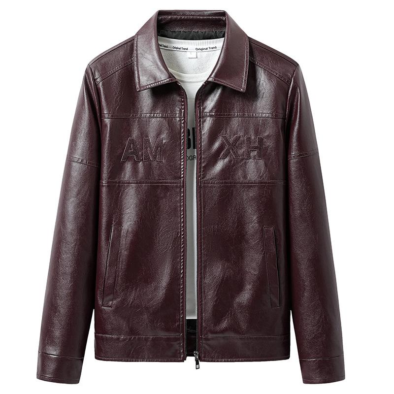 Autumn New Trend Youth Versatile Casual Jacket Men's Leather Jacket