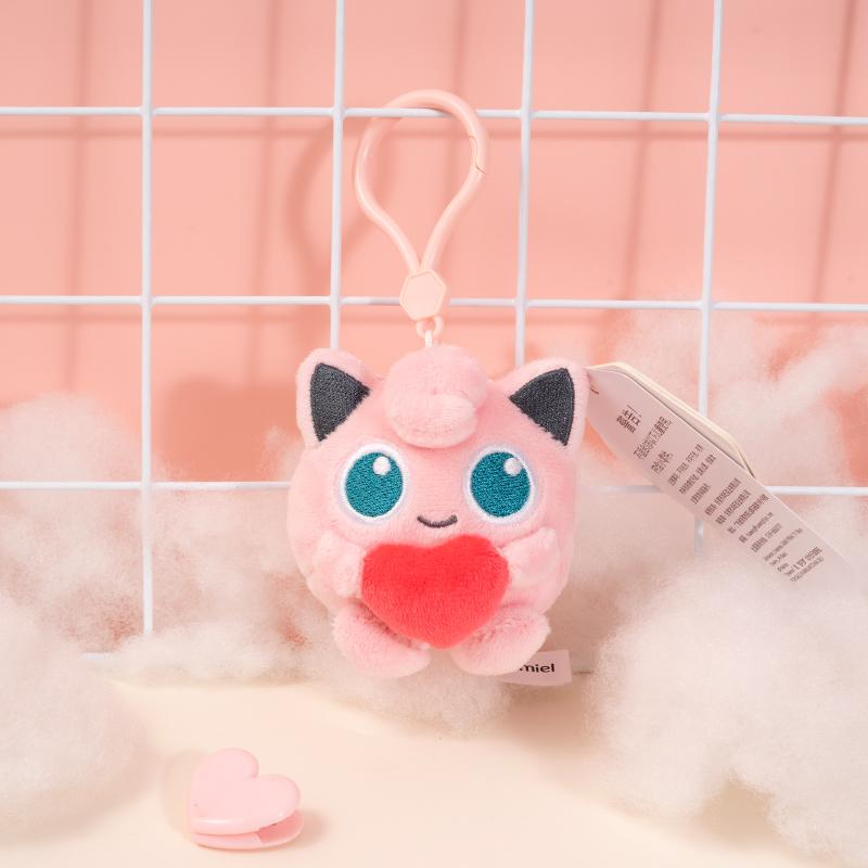 Cute Cartoon Monster Plush Keychain Children Backpack Pendant Soft Doll Toy